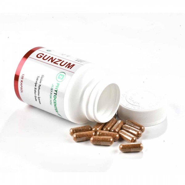 GUNZUM Üzüm Çekirdeği ve Günlük İçeren Takviye Edici Gıda 120 Kapsül