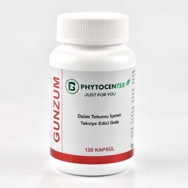 GUNZUM Üzüm Çekirdeği ve Günlük İçeren Takviye Edici Gıda 120 Kapsül